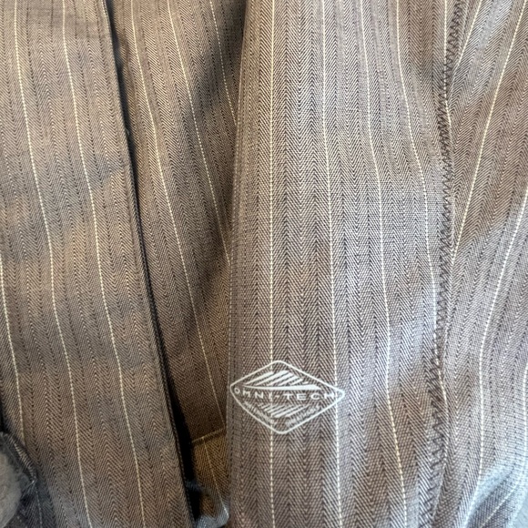 SOLD: Columbia Brown Striped Omni-Tech Ski and Snowboarding Jacket Hooded M - Picture 6 of 11